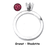 M GRANAT - Rhodotite / Sølv