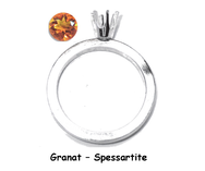 M GRANAT - Spessartite / Sølv
