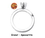 M GRANAT - Spessartite / Sølv