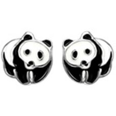 Panda øreringe sølv sh515360