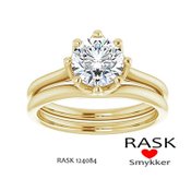RASK Smykker - Smukke Solitaire Prinsesse  guld Fingerringe  Ringe i Guld