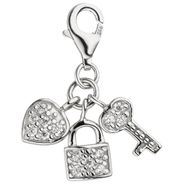 RASK Smykker sh 518170 Charm Nøglen til dit hjerte Sølv