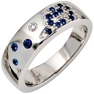 RASK sh-line 038110 diamant og safir ring