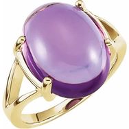 RASK st67220 Ametyst Ring Cabochon