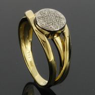 RASK wm145131019 Cluster ring 9,7mm, 14K bicolor guld 585, Diamanter 0