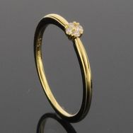 RASK wm145281019 Cluster ring 3mm, 14K guld 585, Diamanter 0.04ct. W-S