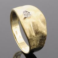 RASK wm145361019 Cluster ring 10,7mm, 14K guld 585, Diamanter 0.03ct. 