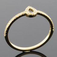 RASK wm145370019 Cluster ring 6mm, 14K guld 585, Diamanter 0.10ct. W-S