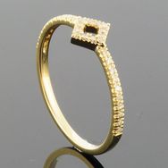 RASK wm145415019 Cluster ring 6,5mm, 14K guld 585, Diamanter 0.10ct. W