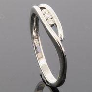 RASK wm158961019 Three stone ring 14K hvidguld 585 0.10ct. W-SI