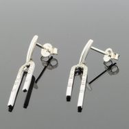 RASK wm290158019 earring hanger 14K hvidguld 585 0.18ct. W-SI 36mm