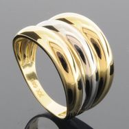 RASK wm666603019 Bred ring 14K bicolor guld 585 14,1mm
