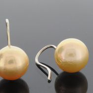 RASK wm702073019 earring hanger 18K guld 750 Ferskvandsperle orange 12
