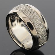 Sølv Smykkesæt 01 - 746176019 Ring 10mm med 100zirkonia cz