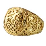RASK V.K.N.G. Sleipnir Mammen Ornament Gold Ring